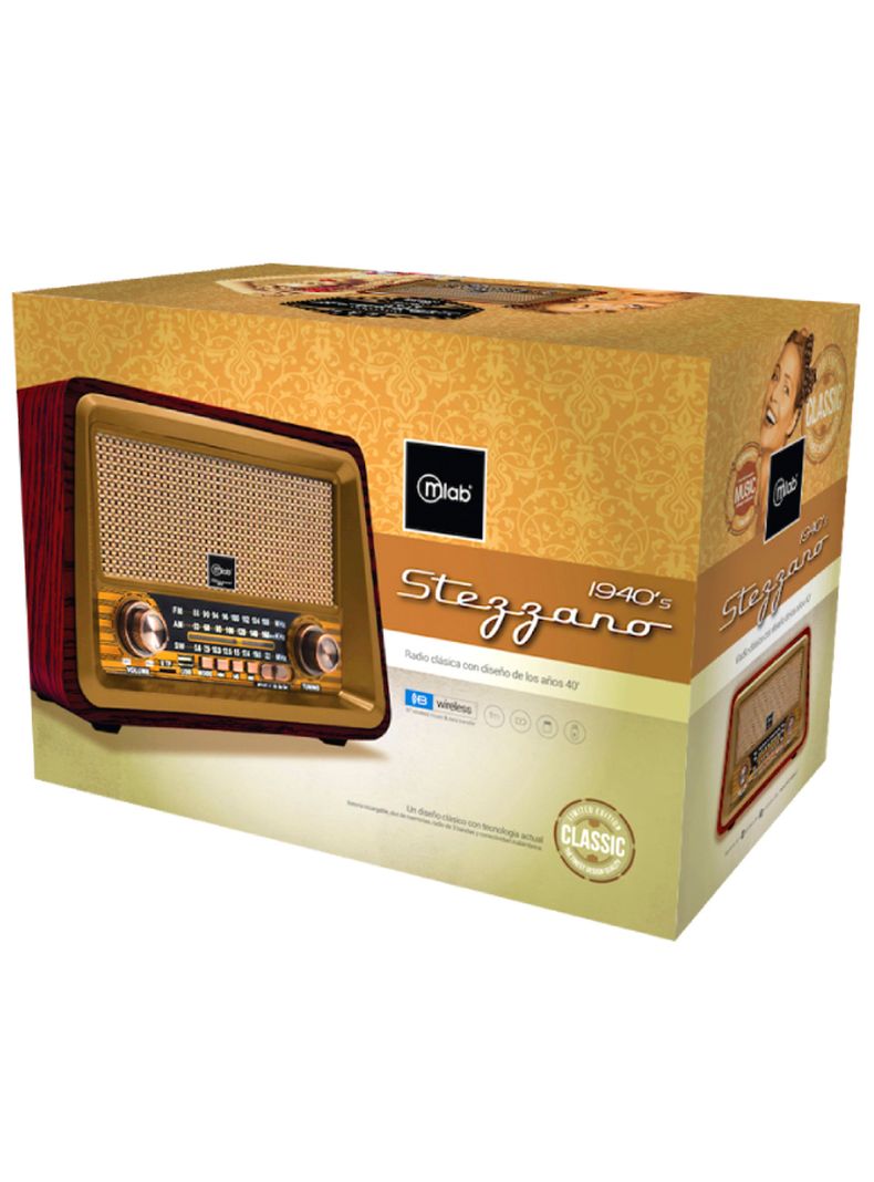 Radio Portatil Recargable FM Bluetooth USB-Micro SD Stezzano-3