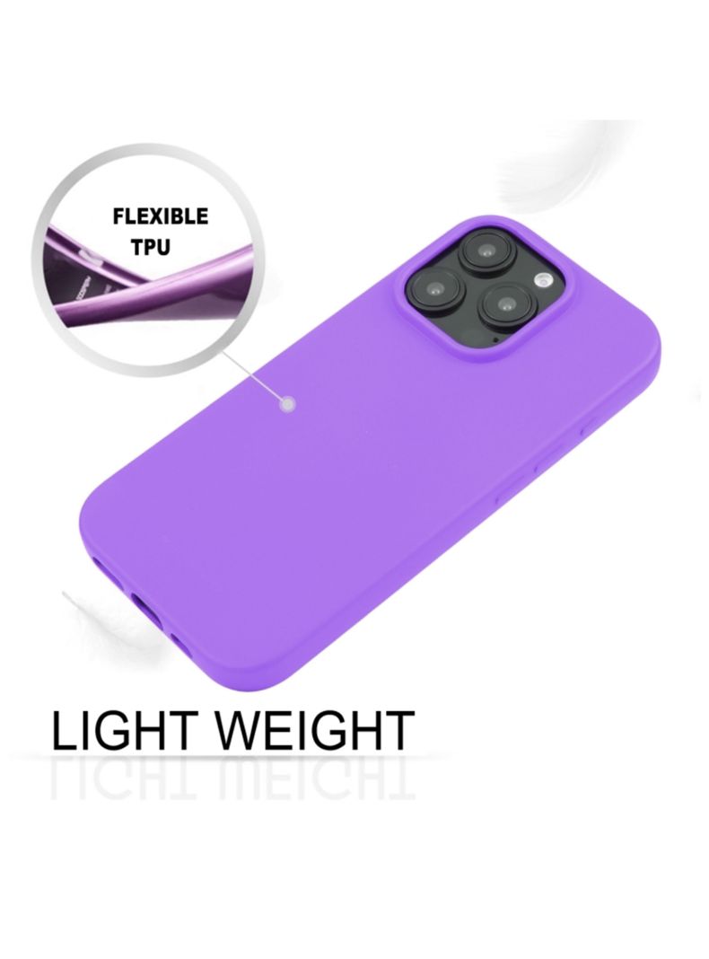 Carcasa Para IPhone 16 Pro Max Goma Lila-1
