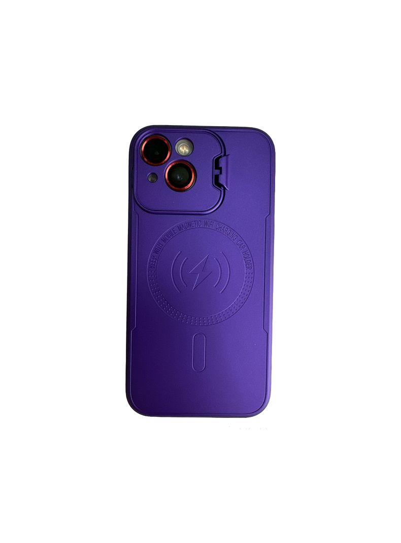 Carcasa Para iPhone 13 14 Magsafe Morado-0
