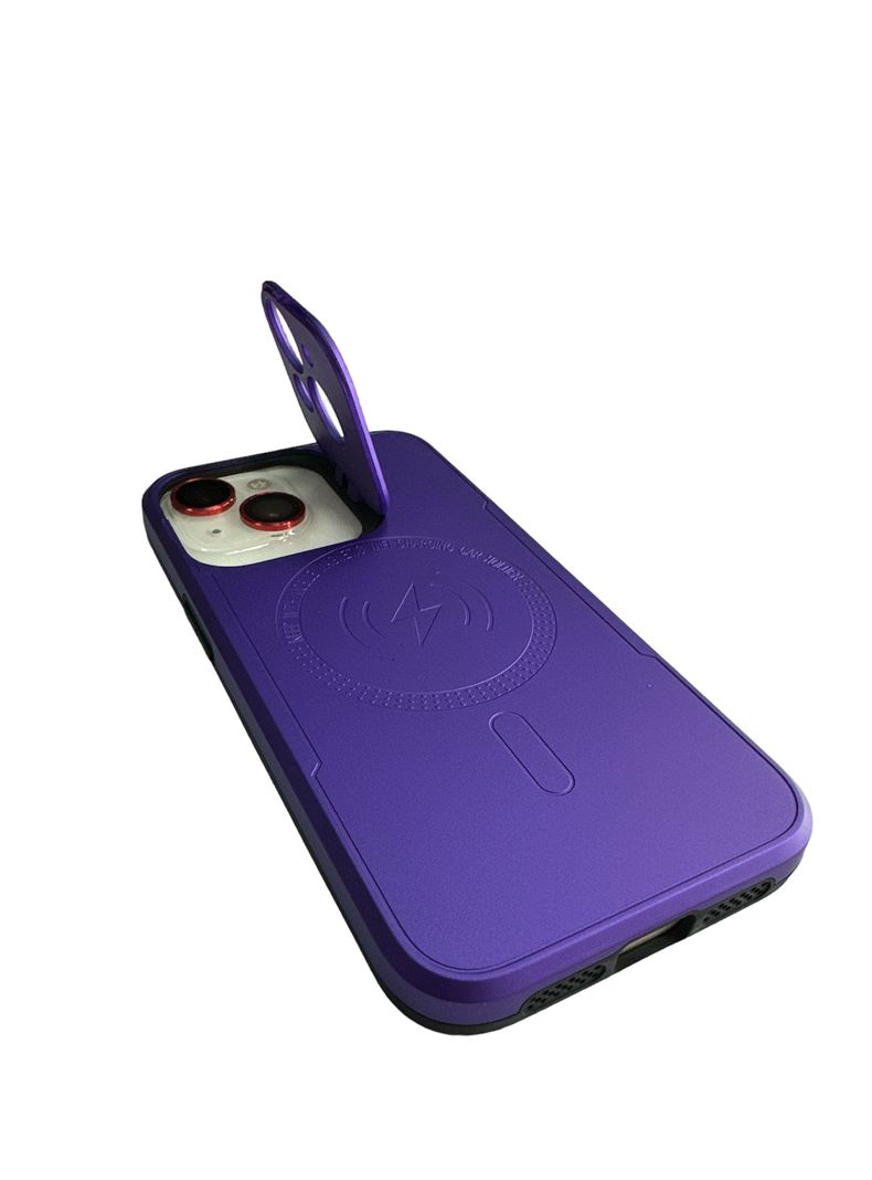 Carcasa Para iPhone 13 14 Magsafe Morado-1