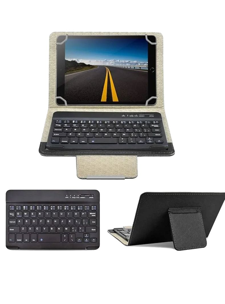 Funda Universal 11" Con Teclado Para Tablet Samsung-0