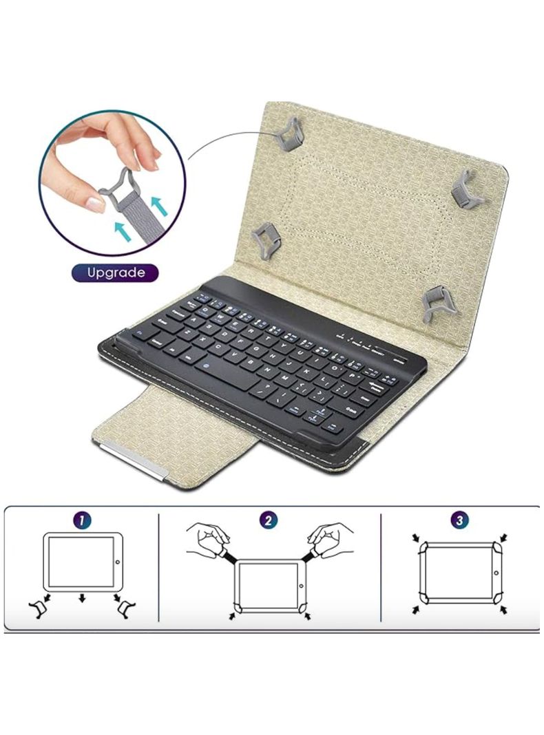 Funda Universal 11" Con Teclado Para Tablet Samsung-1