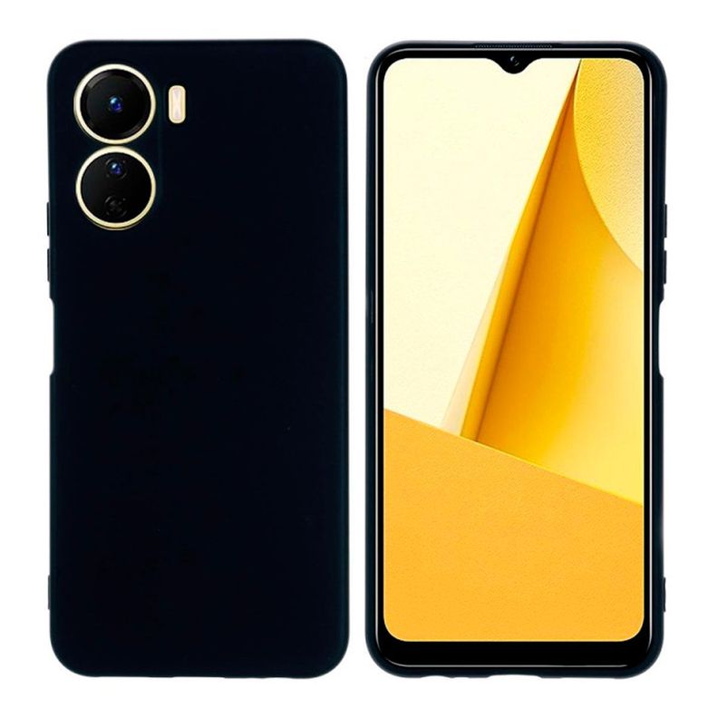 Carcasa Compatible Con Vivo Y16 Goma Negro