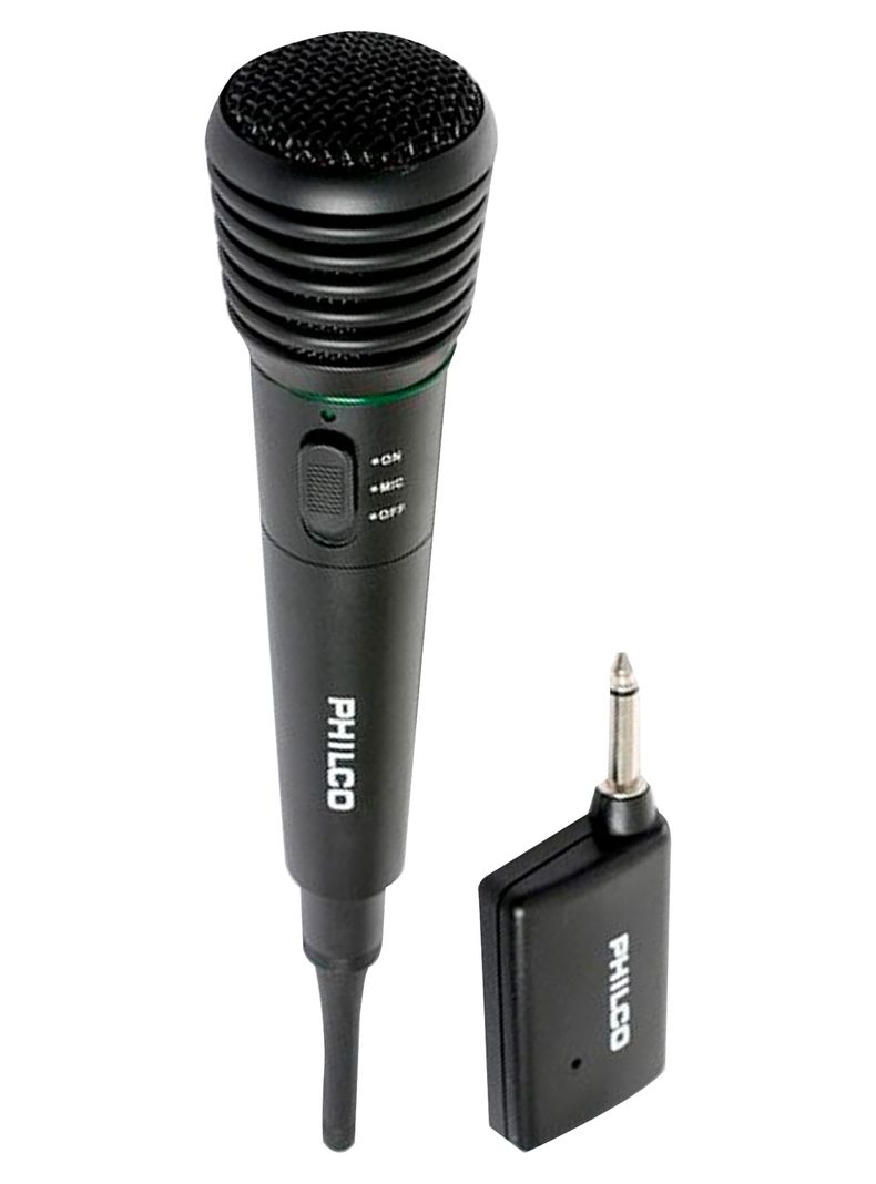 Microfono Inalambrico Y Con Cable Para Karaoke Philco WM308-0