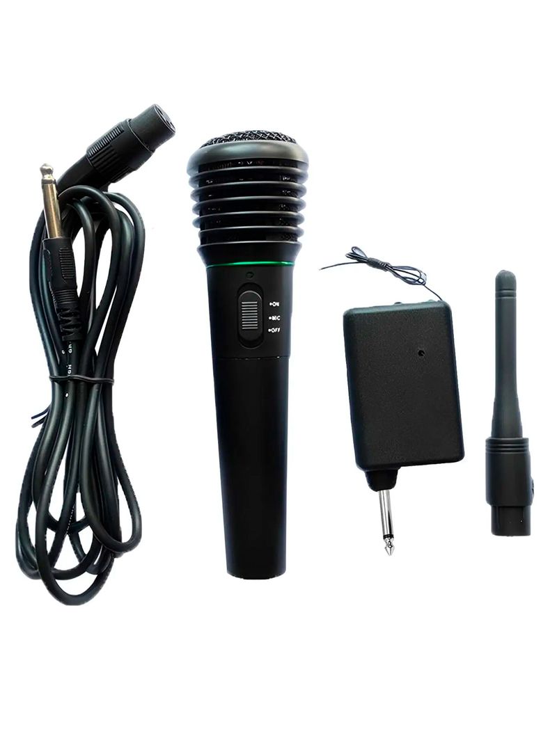 Microfono Inalambrico Y Con Cable Para Karaoke Philco WM308-1