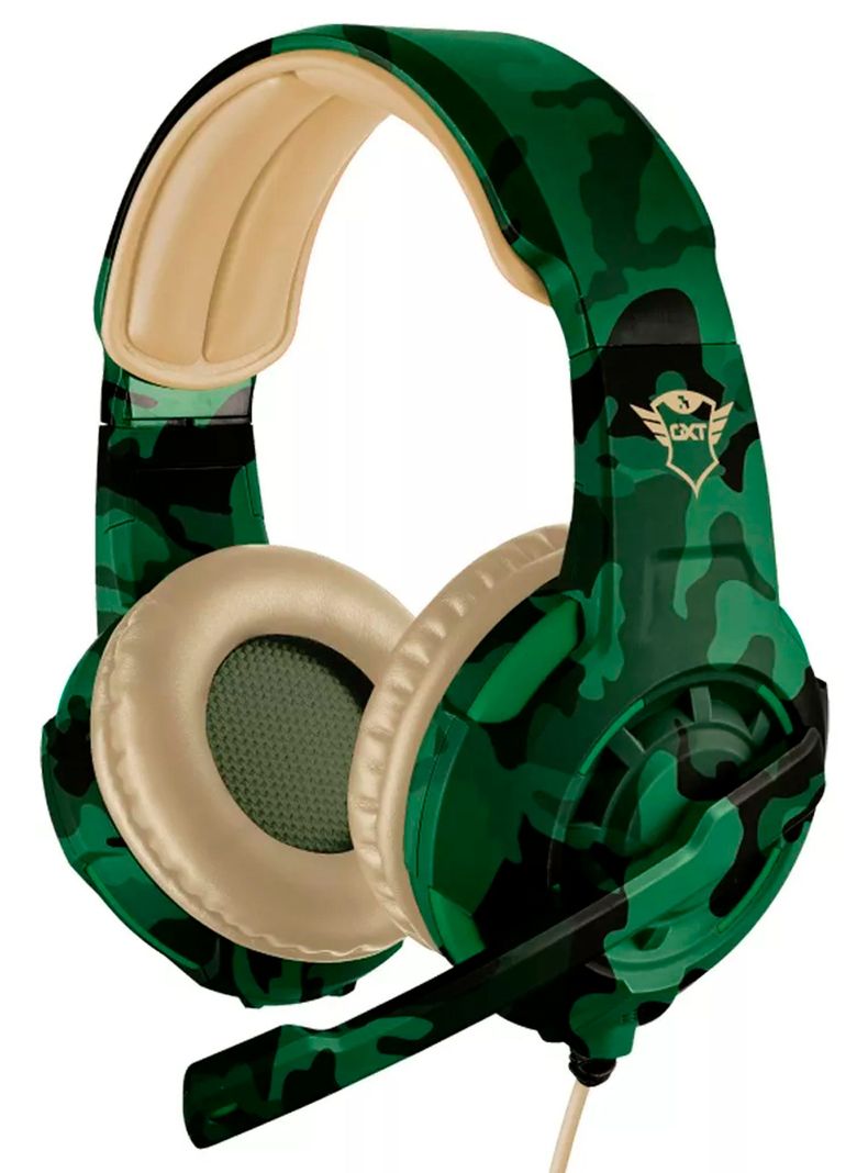 Audifono Gamer Con Microfono Trust Radiu Jungle Camo GXT310C-0