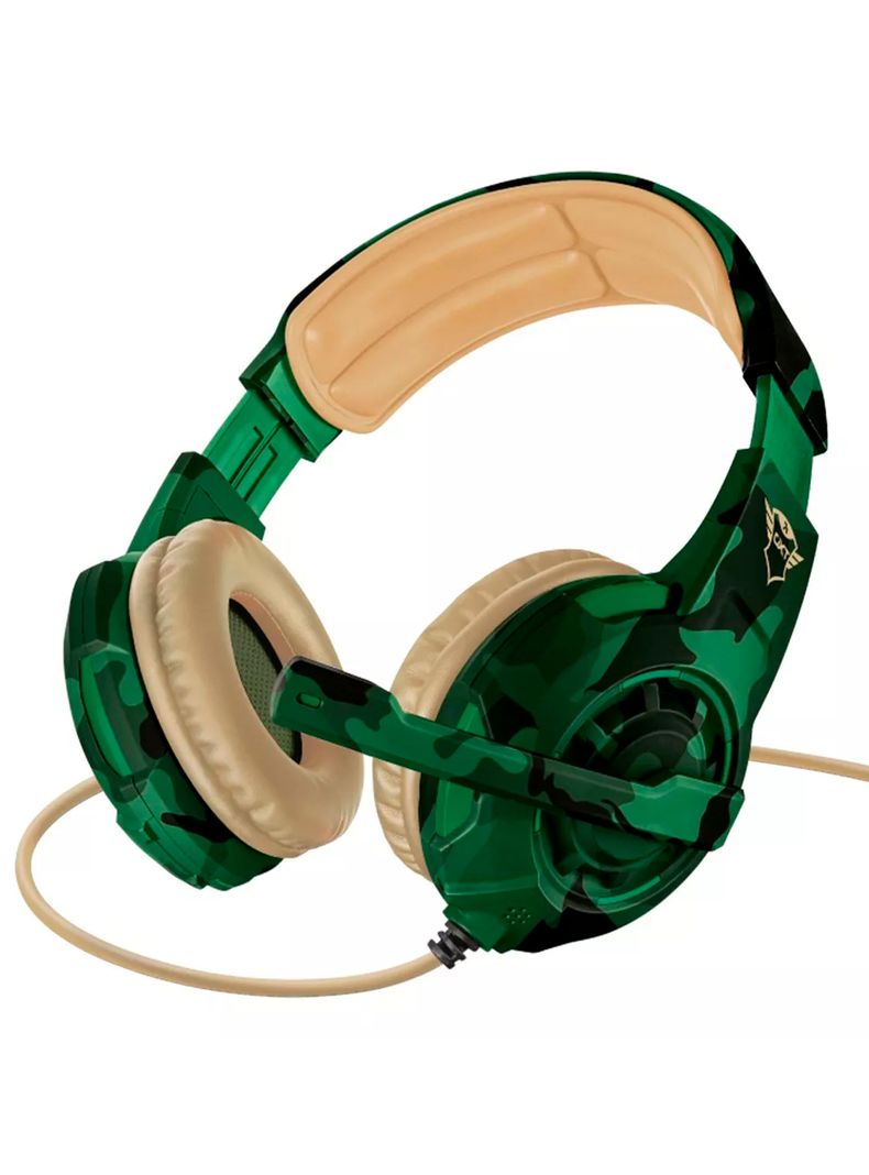Audifono Gamer Con Microfono Trust Radiu Jungle Camo GXT310C-1