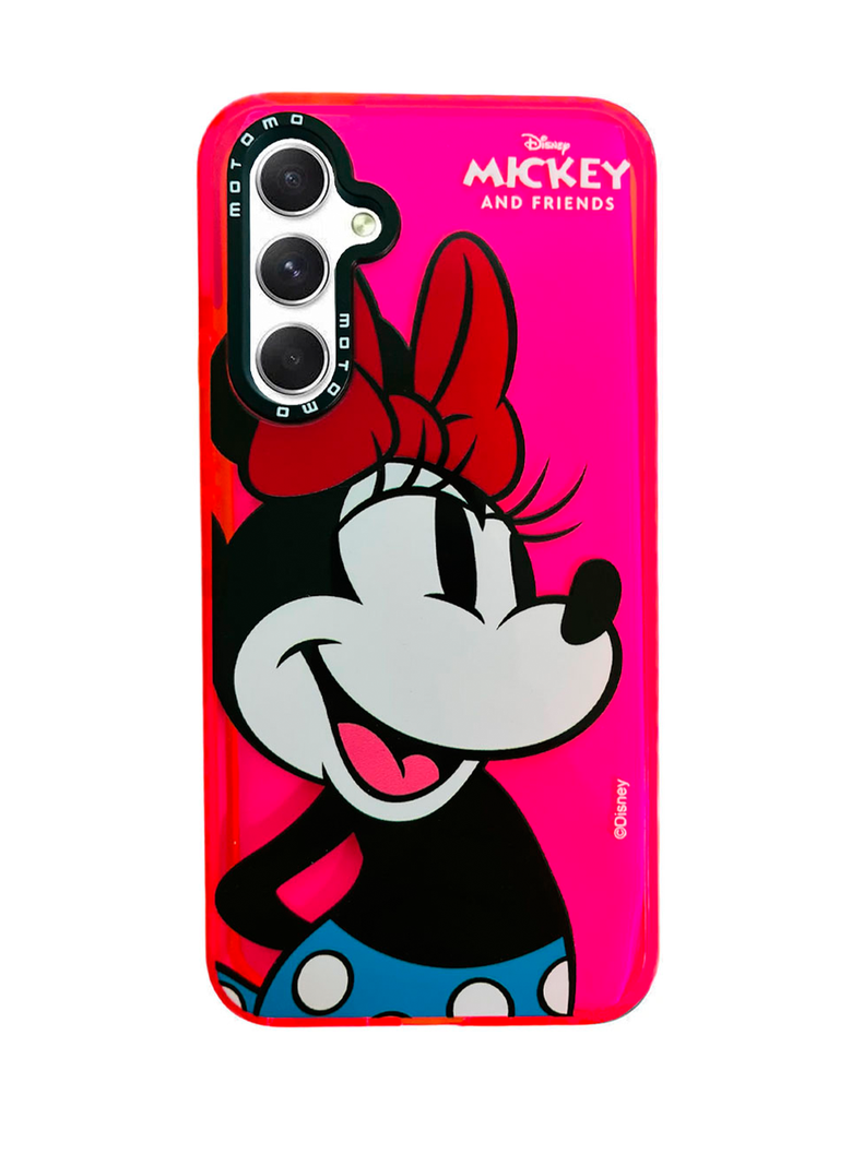 Carcasa Para Samsung A33 5G Mickey Y Minnie Disney Fucsia-0