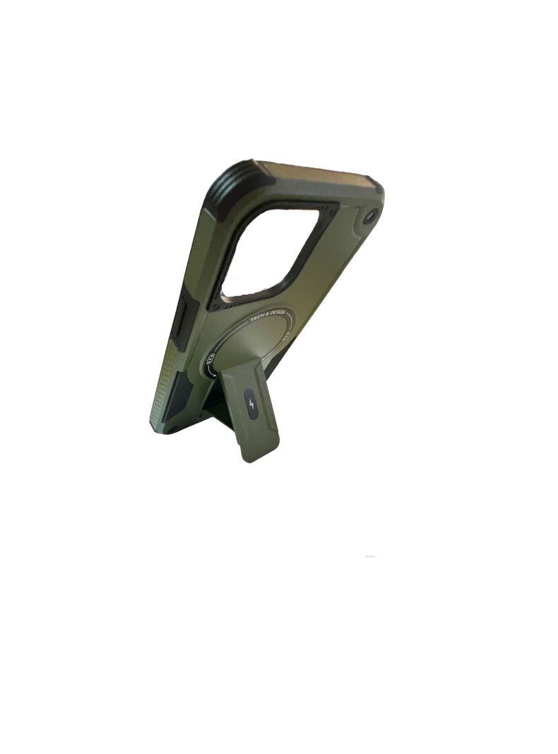 Carcasa Tipo Armor Magsafe Para iPhone 13 14 Verde-2