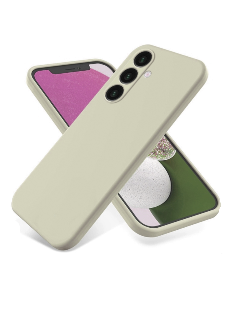 Carcasa Para Samsung S24 FE  Goma Beige-0