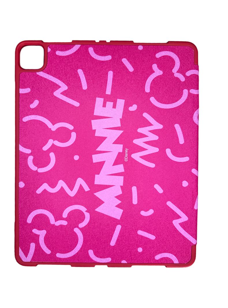 Funda Smart Cover Para iPad 12.9 Minnie Fucsia Con Ranura-3