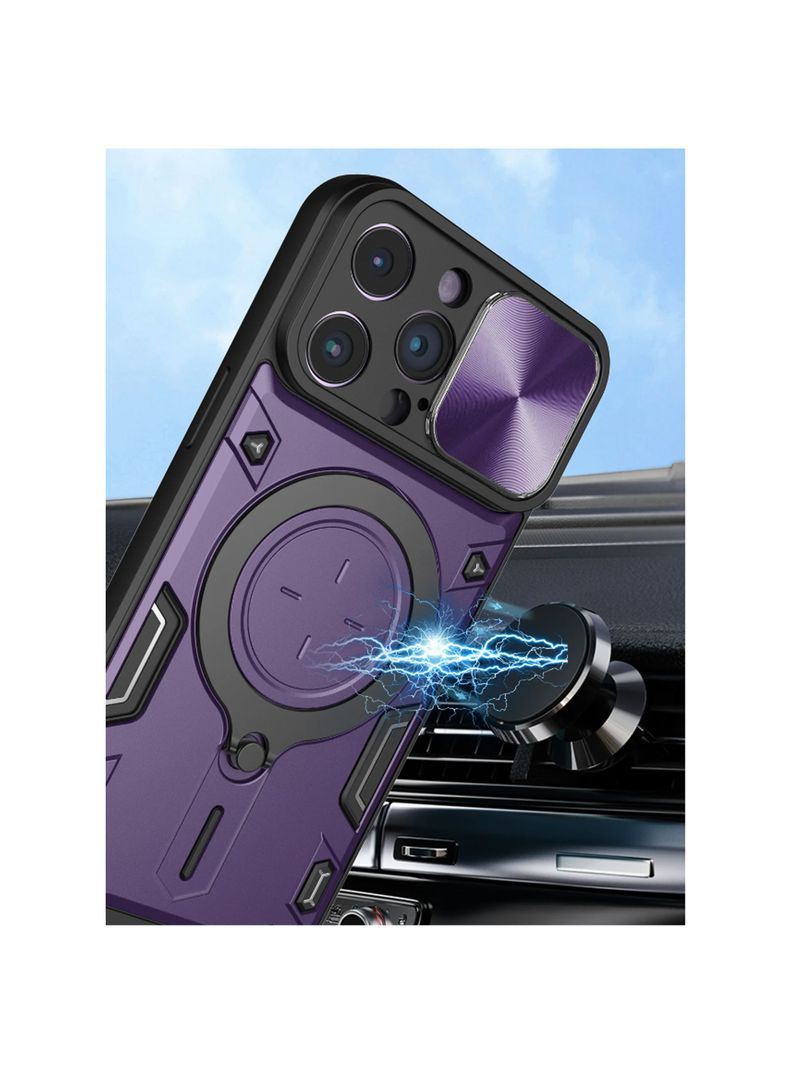 Carcasa Tipo Armor Para iPhone 15 Plus Negro-1