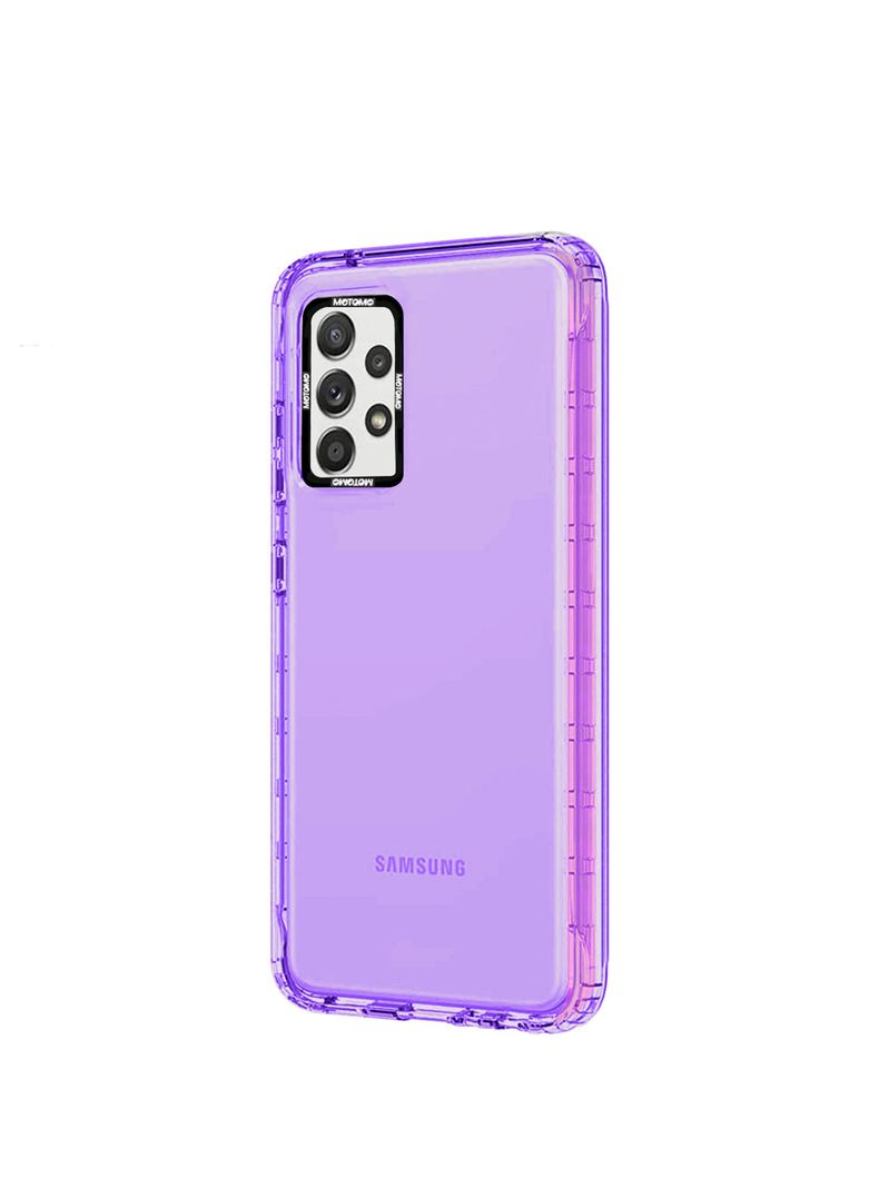 Carcasa Para Samsung A33 Reforzado Fluor Lila-0