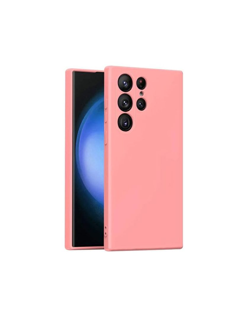 Carcasa Para Samsung S24 Ultra Goma Rosado-0