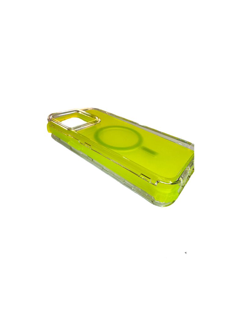 Carcasa Antigolpes 360 Para iPhone 14 13 Verde Fluor-1