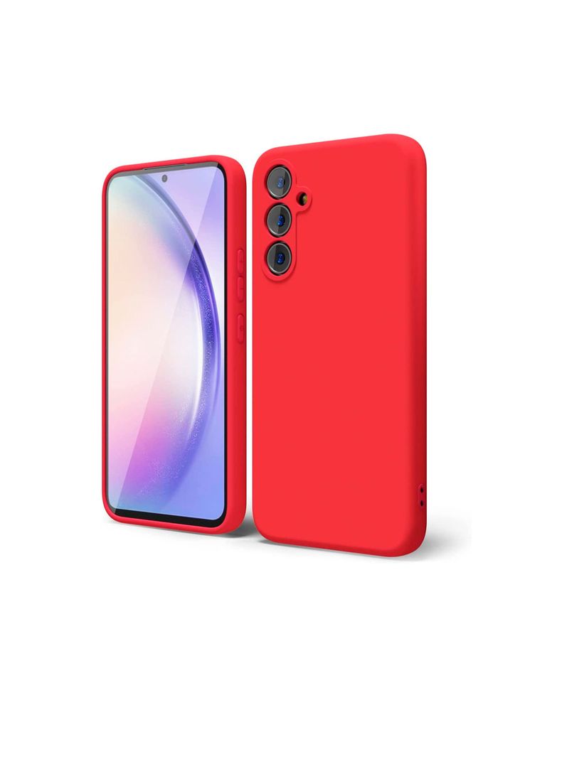 Carcasa Para Samsung A55 Goma Rojo-0