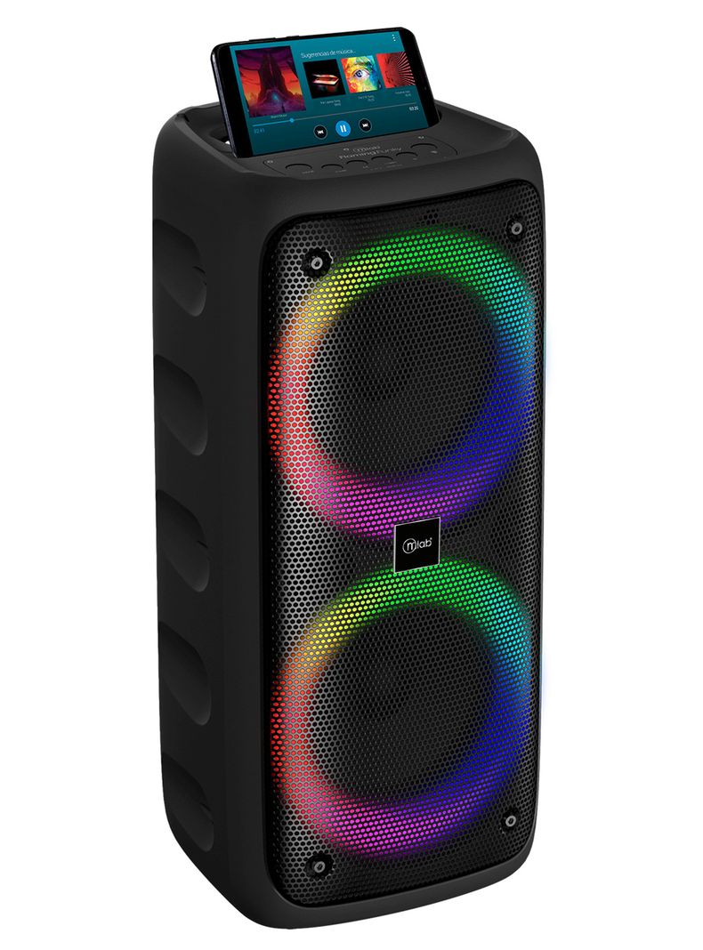 Parlante Inalámbrico Bluetooth USB Radio Funky Negro-1