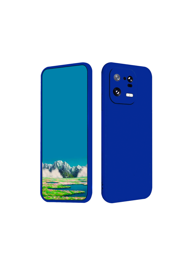 Carcasa Funda Para Xiaomi 13 Pro Goma Azul-0