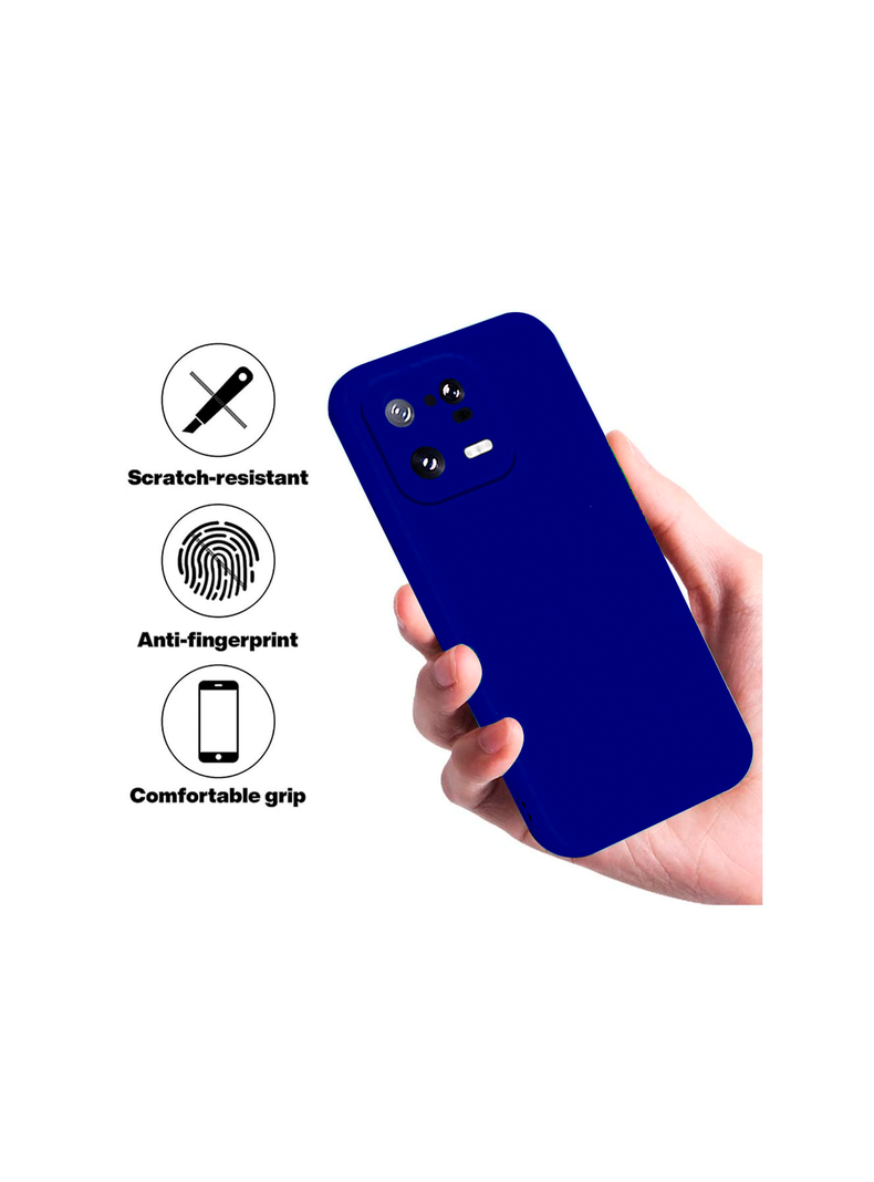 Carcasa Funda Para Xiaomi 13 Pro Goma Azul-1
