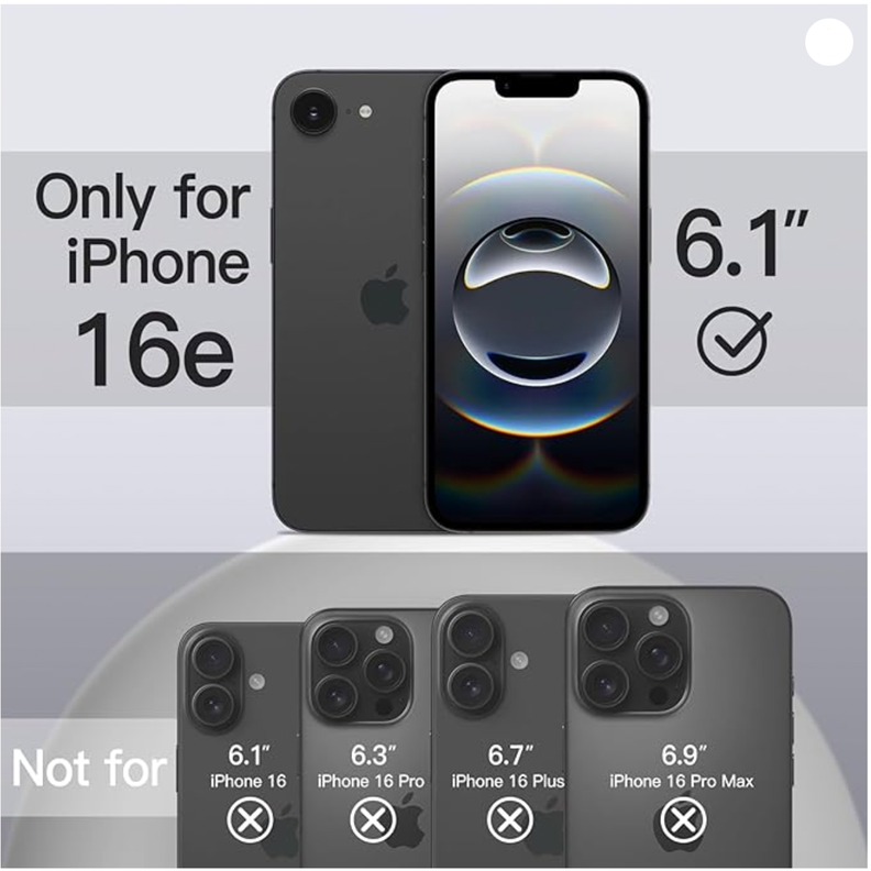 Carcasa Lamina de Vidrio Para iPhone 16e Colores-4