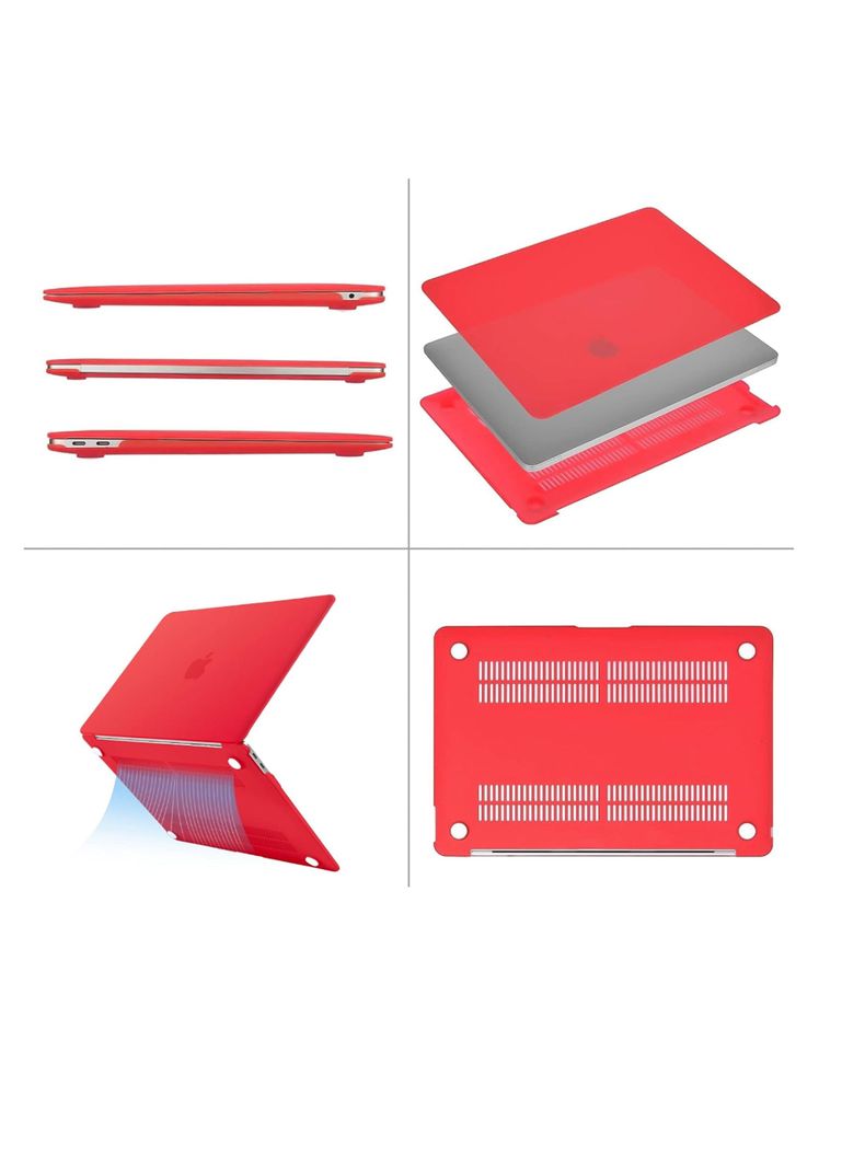 Carcasa Para Macbook New Pro 13" A1706/A1989/A2251 Rojo-1