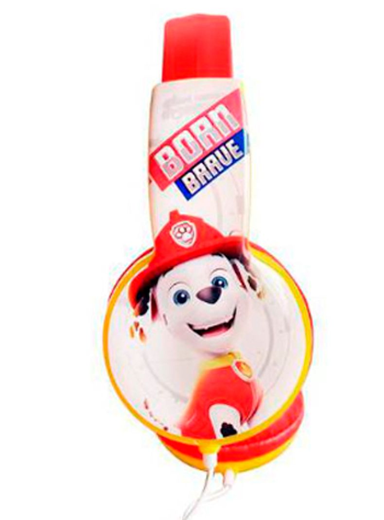 Audifonos Con Cable Diseño Paw Patrol Conexión 3.5mm Rojo-1