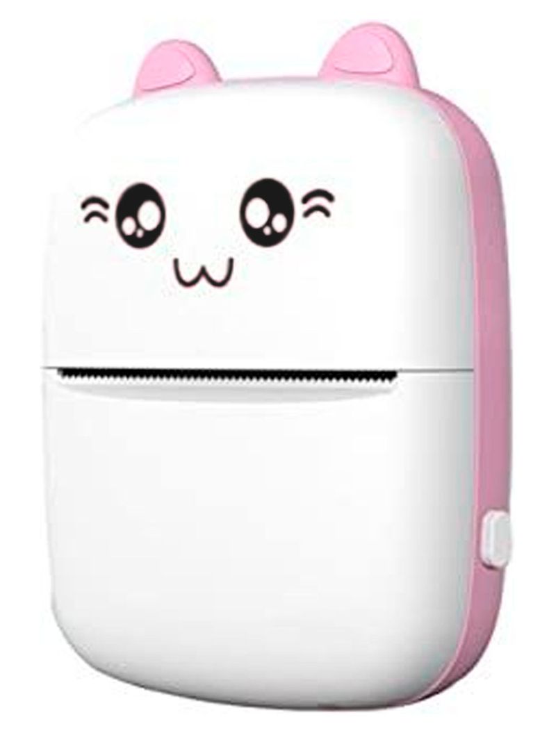 Impresora Termica Portatil Bluetooth Bateria Recargable Rosa-1