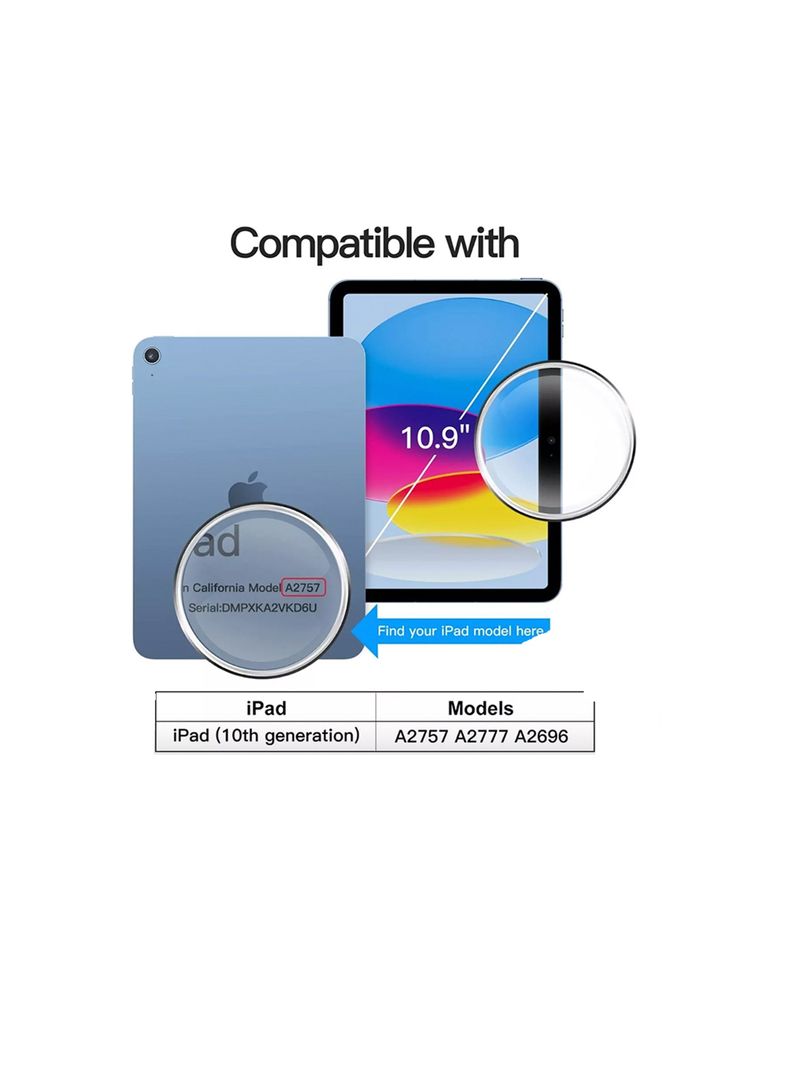 Carcasa Transparente Para iPad 10.9 2022 Decima Generacion-2