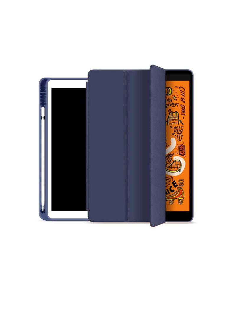 Funda Smart Cover  Para iPad 10.9 2022 10gen Azul Oscuro-0
