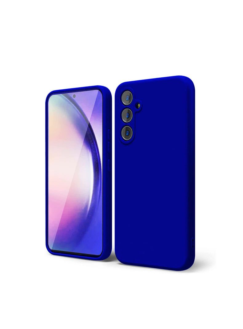 Carcasa Para Samsung A55 Goma Azul-0
