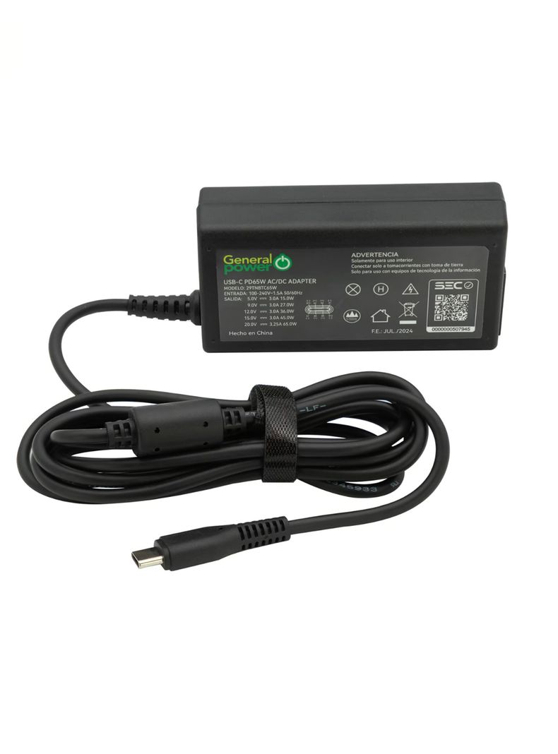 Cargador Universal Para Notebook Lenovo Mackbook Tipo C 65W-2