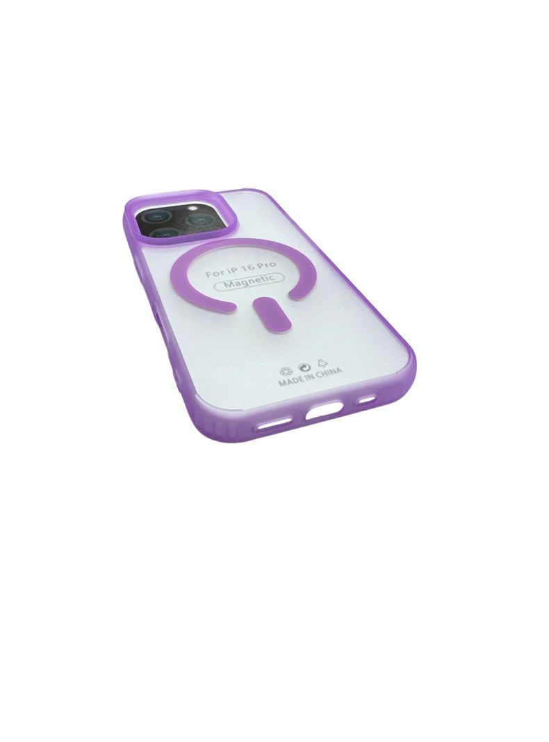 Carcasa Para iPhone 16 Pro Max Matte Magsafe Azul-3