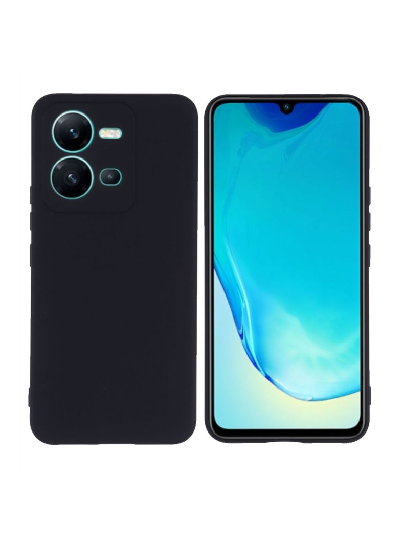 Carcasa Para Vivo V25 Goma Negro-0