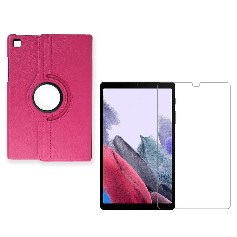 Funda + Lamina Para Tablet Samsung Tab A7 Lite T220 Fucsia-0