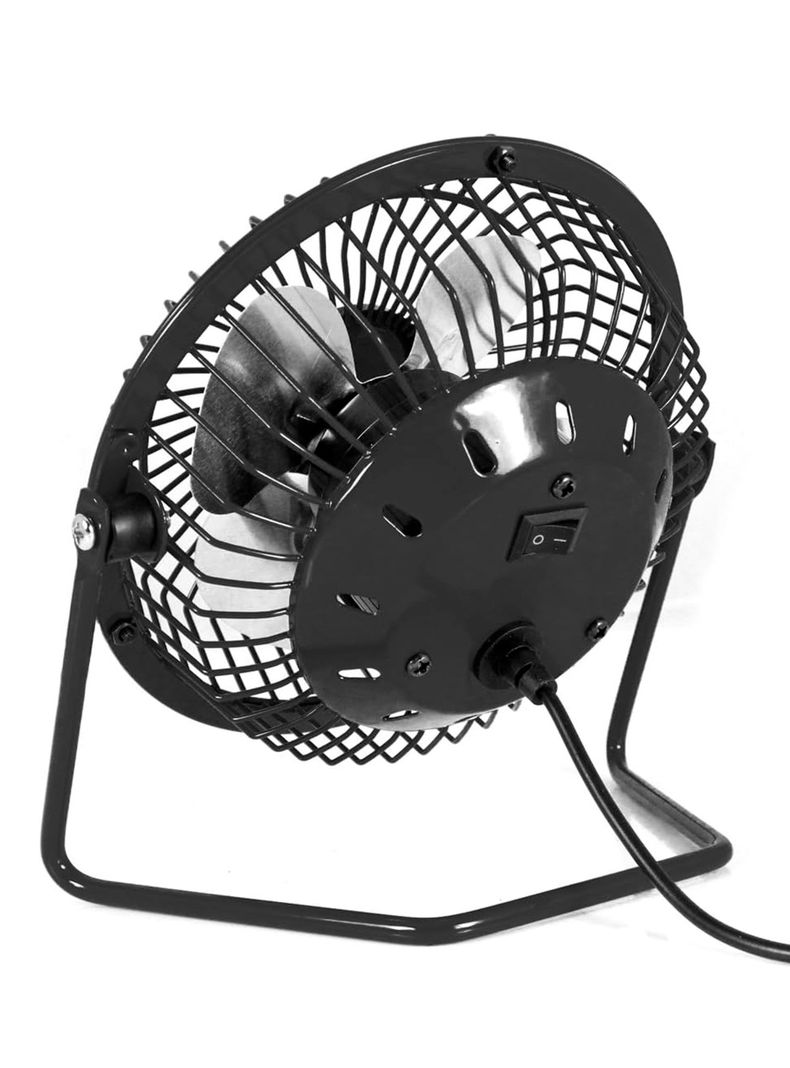 Mini Ventilador Portatil De 6 Pulgadas Puerto USB Negro-1