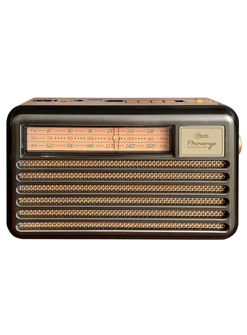 Radio Portatil FM Recargable Bluetooth Panel Solar Provenze-0