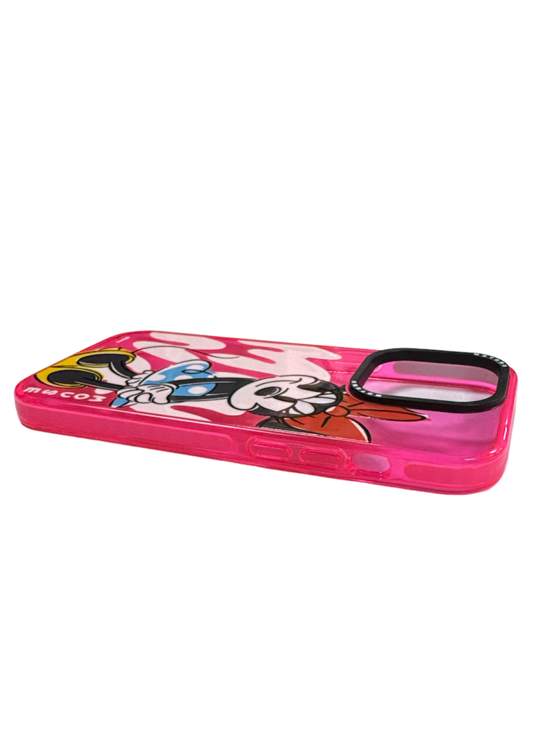 Carcasa Para iPhone 14 Pro Diseño Disney Minnie Lila-1