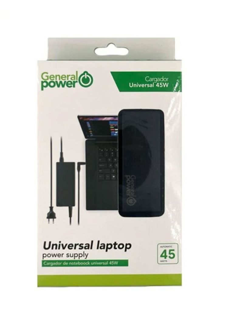 Cargador Universal Para Notebook 45W 19V/19.5V / 20V 8Pts-0