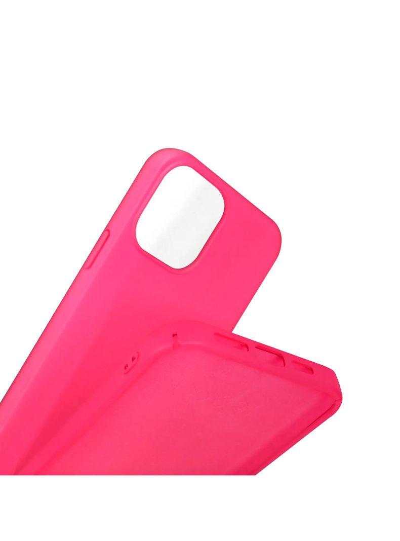 Carcasa Para iPhone 15 Goma Fucsia-0