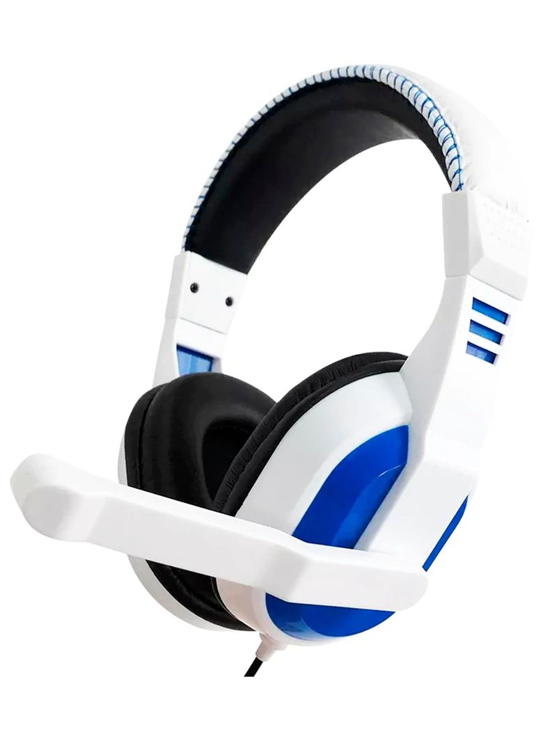Audifonos Gamer Ipega Microfono Para Consola PS3 PS4 Blanco-0