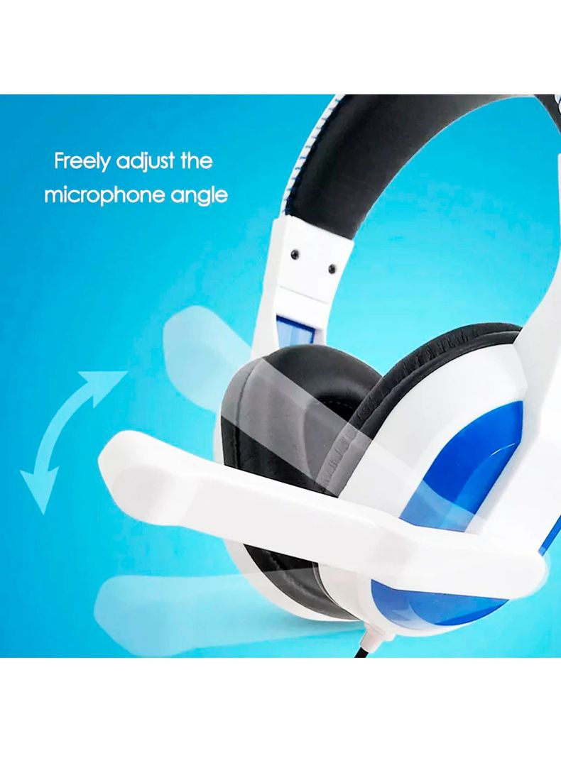 Audifonos Gamer Ipega Microfono Para Consola PS3 PS4 Blanco-3