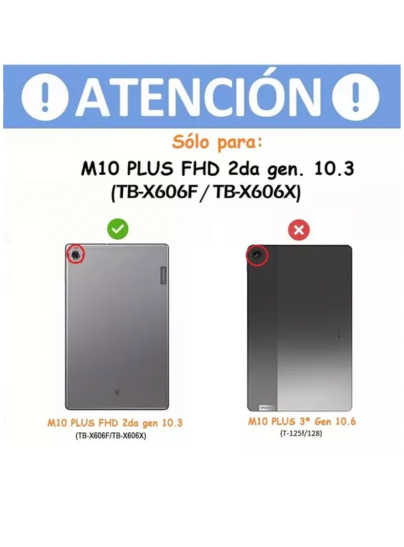 Carcasa Funda Giratoria 360 Para Tablet Lenovo M10 Plus-1