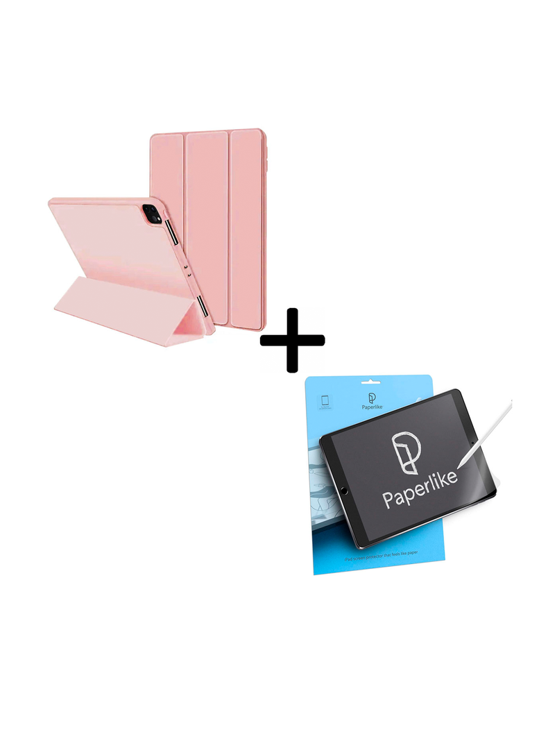 Funda Sin Ranura Con Lamina Sensación Papel Para iPad 12.9 Ro-0