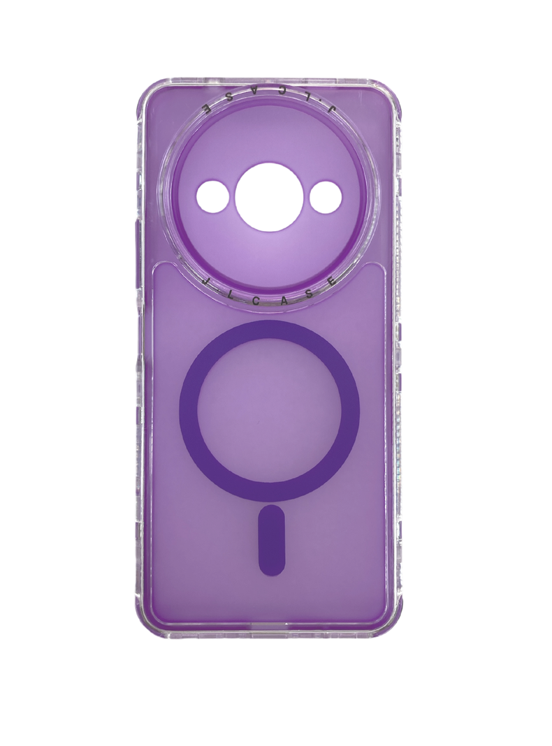 Carcasa Antigolpe 360 Para Xiaomi Redmi A3 Magsafe Lila-0