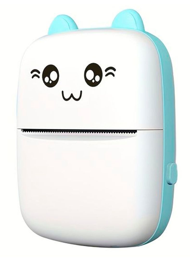Impresora Termica Portatil Bluetooth Bateria Recargable Azul-1