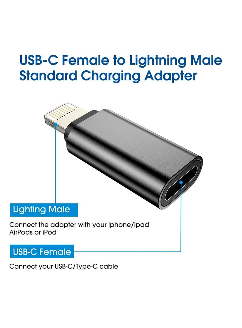 Adaptador OTG Tipo C Hembra A Conector Compatible Con iPhone-1