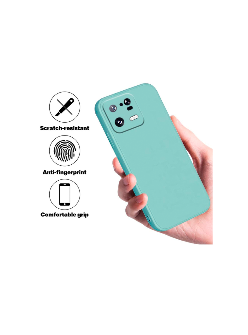 Carcasa Funda Para Xiaomi 13 Pro Goma Turquesa-1