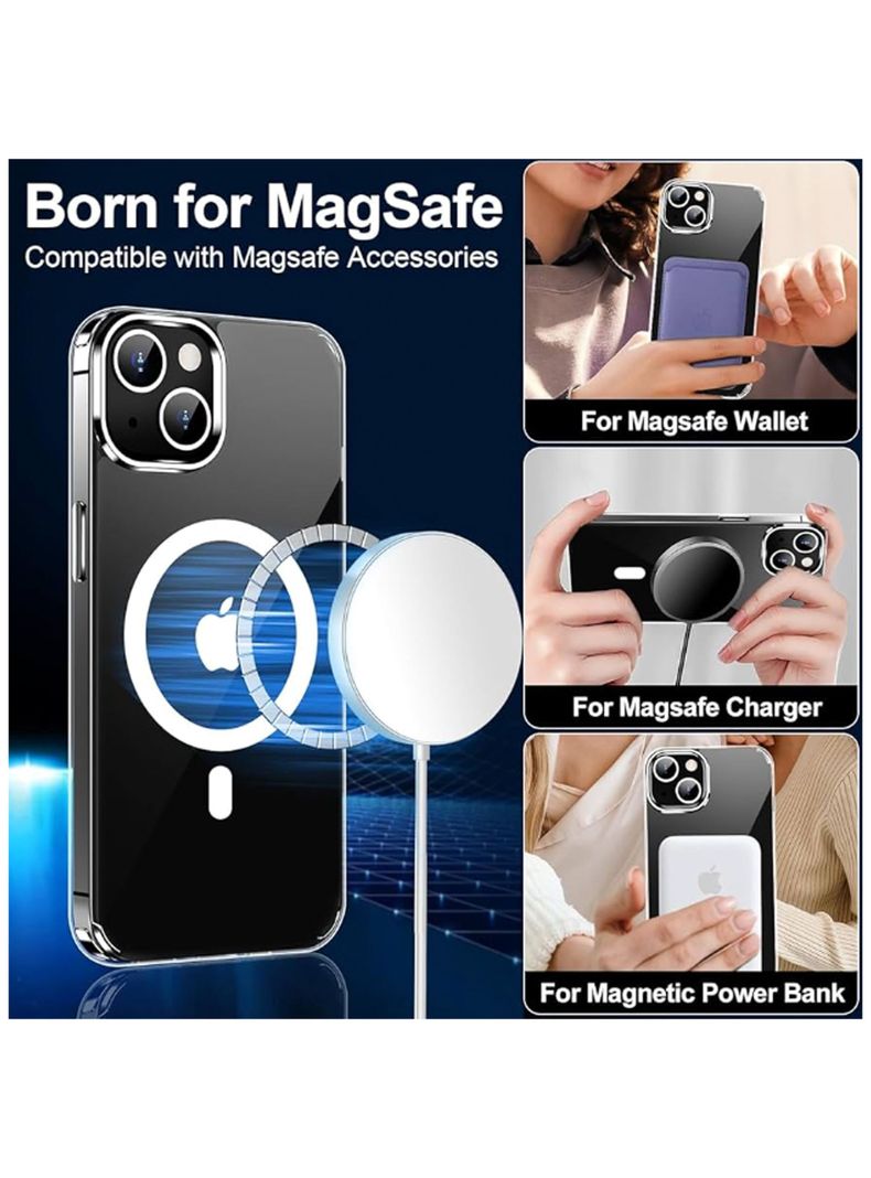 Carcasa Transparente Magsafe Para iPhone 16 Pro Max-5