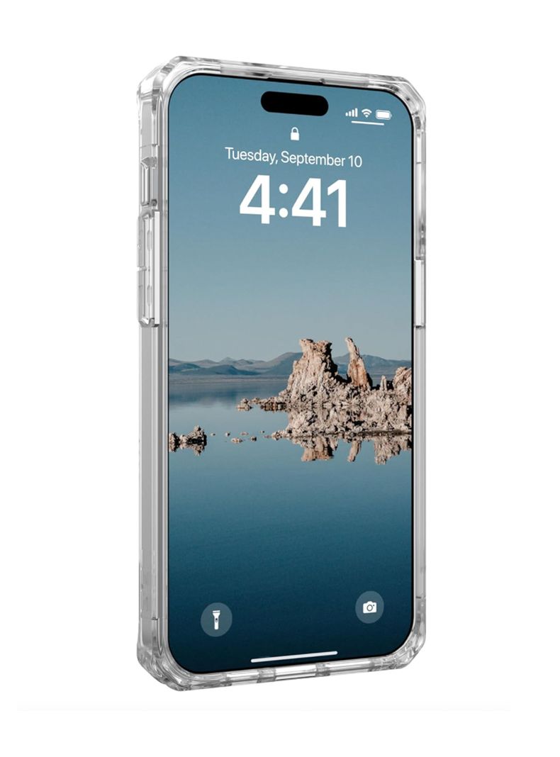 Carcasa Para iPhone 15 Pro Max Transparente AUG Blanco-0