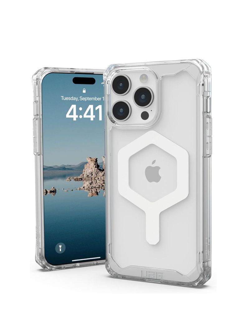 Carcasa Para iPhone 15 Pro Max Transparente AUG Blanco-4